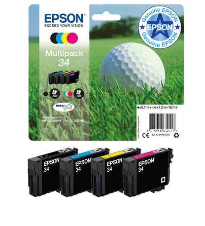 Epson Golf ball 34 DURABrite Ultra Multipack 4-colours Ink