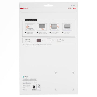 eSTUFF GLBMMB15-23 display privacy filter 38.9 cm (15.3") Laptop Frameless display privacy filter