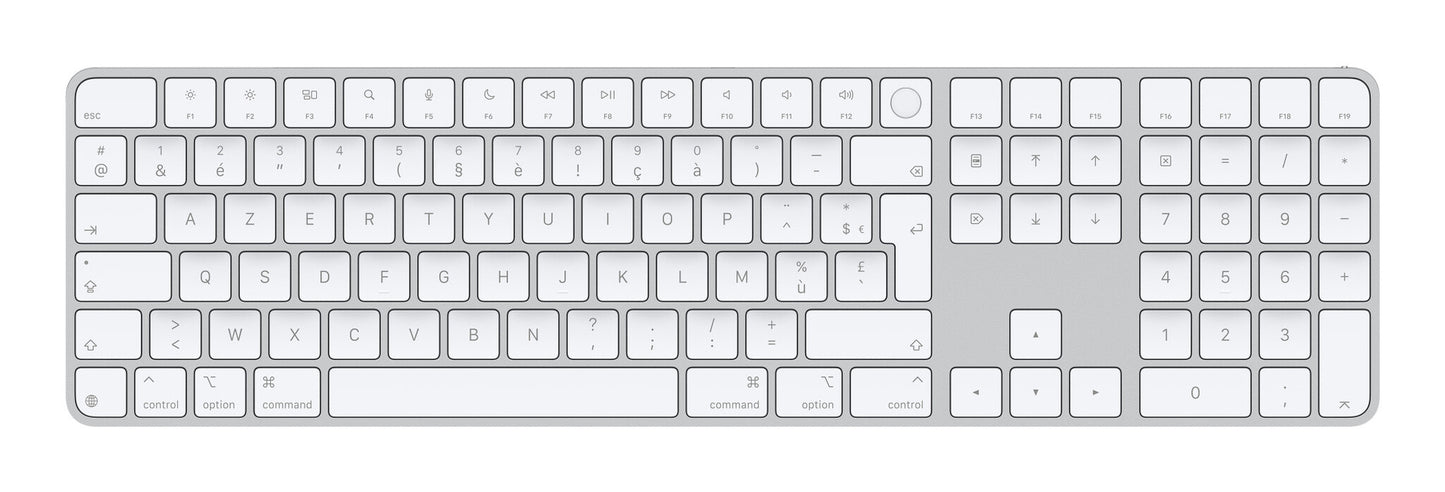 Apple Magic keyboard Universal USB + Bluetooth AZERTY French White