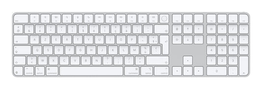 Apple Magic keyboard Universal USB + Bluetooth AZERTY French White