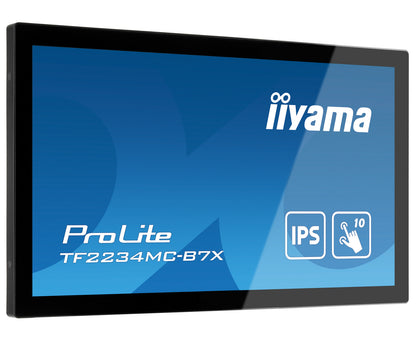iiyama ProLite TF2234MC-B7X computer monitor 54.6 cm (21.5") 1920 x 1080 pixels Full HD LED Touchscreen Multi-user Black