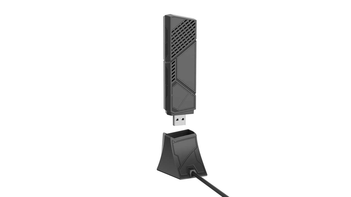 ASUS ROG USB-BE92 Wifi 7 BE6500 Tri-Band USB Adapter WLAN 6500 Mbit/s