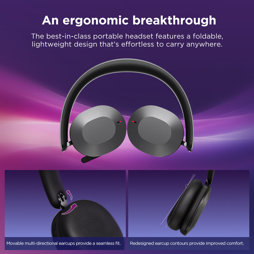 Lenovo 4XD1T60925 headphones/headset Wireless Head-band Office/Call center USB Type-C Bluetooth Grey