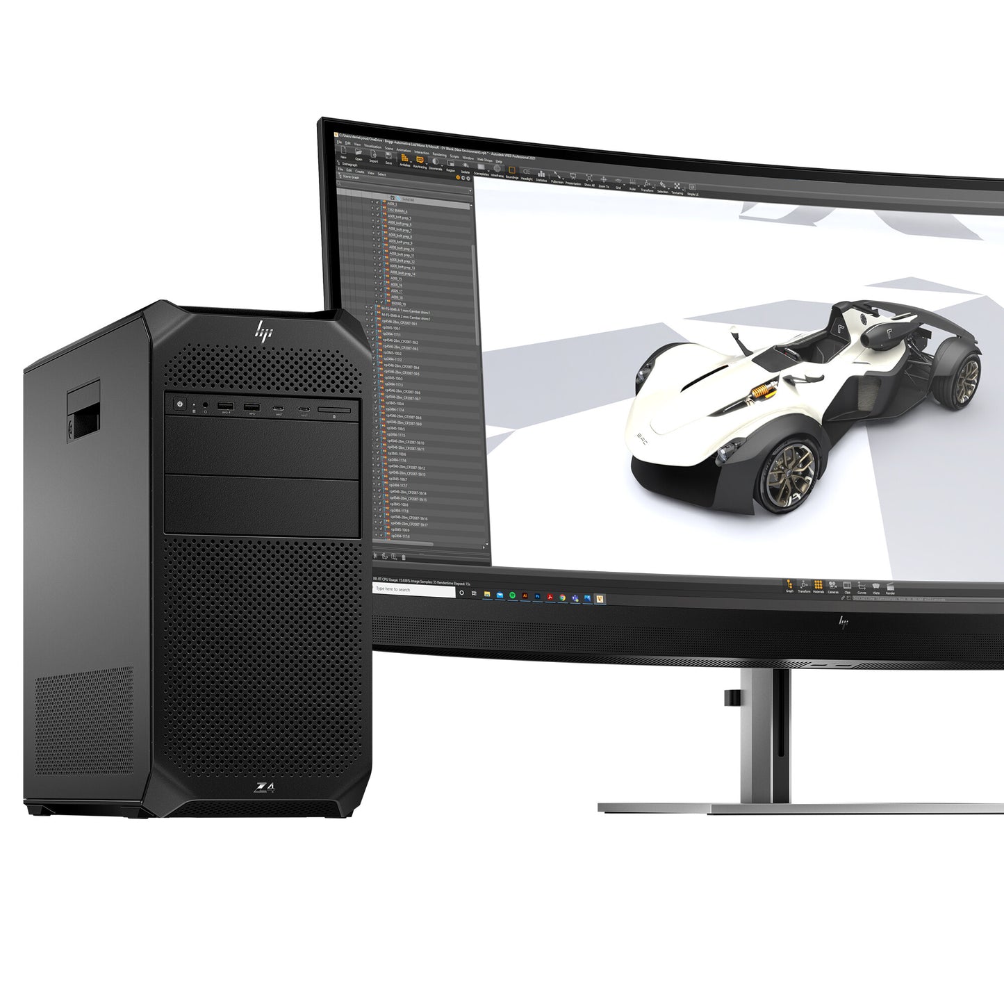 HP Z4 G5 Intel Xeon w5 w5-2455X 32 GB DDR5-SDRAM 1 TB SSD Windows 11 Pro Tower Workstation AI Workstation Black