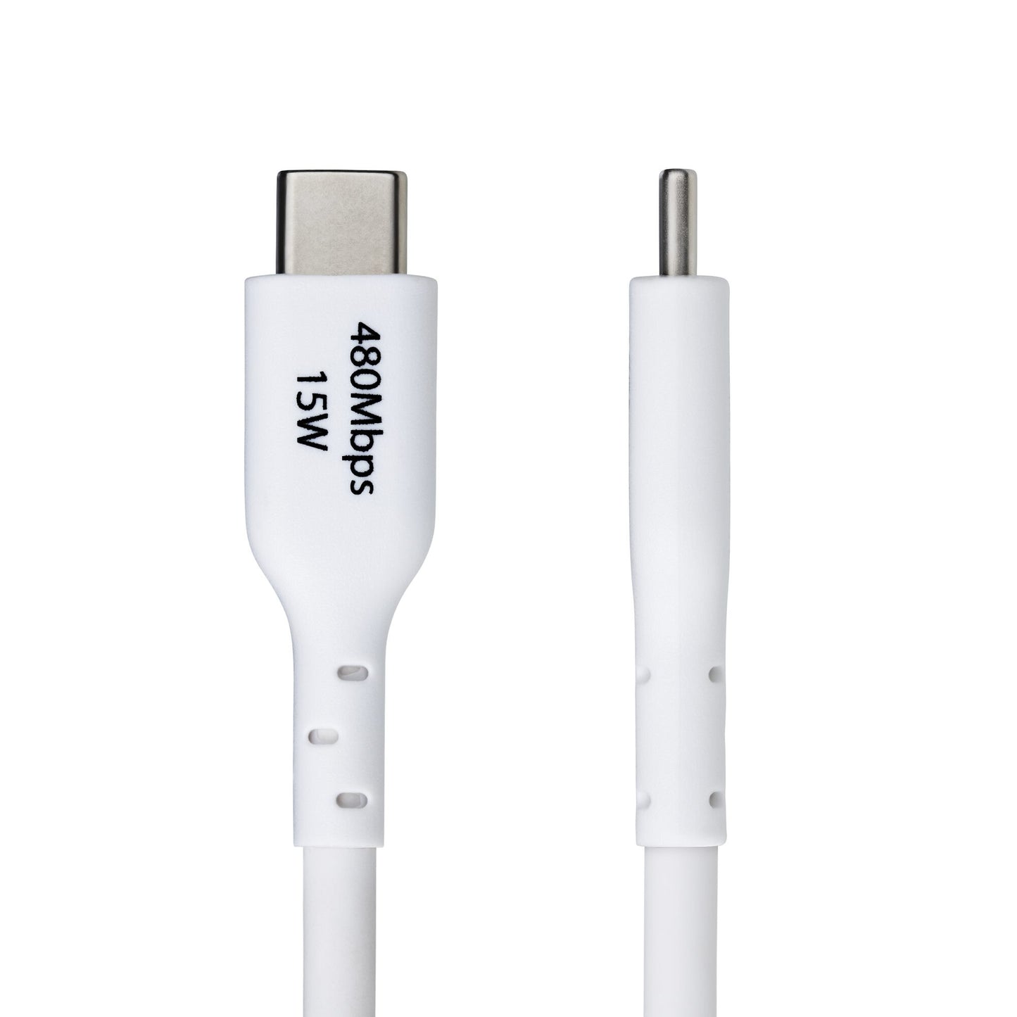 StarTech.com 3m (9.8ft) USB-A to USB-C Charging Cable, Charge & Sync, 3A, USB 2.0, TPE Jacket - White USB Charging Cord