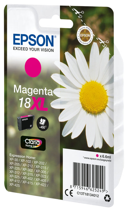 Epson Daisy 18XL Claria Home Single Magenta Ink