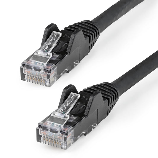 StarTech.com 5m CAT6 Ethernet Cable - LSZH (Low Smoke Zero Halogen) - 10 Gigabit 250Mhz 100W PoE RJ45 10GbE UTP Network Patch Cord Snagless with Strain Relief - Black, CAT 6, ETL Verified, 24AWG