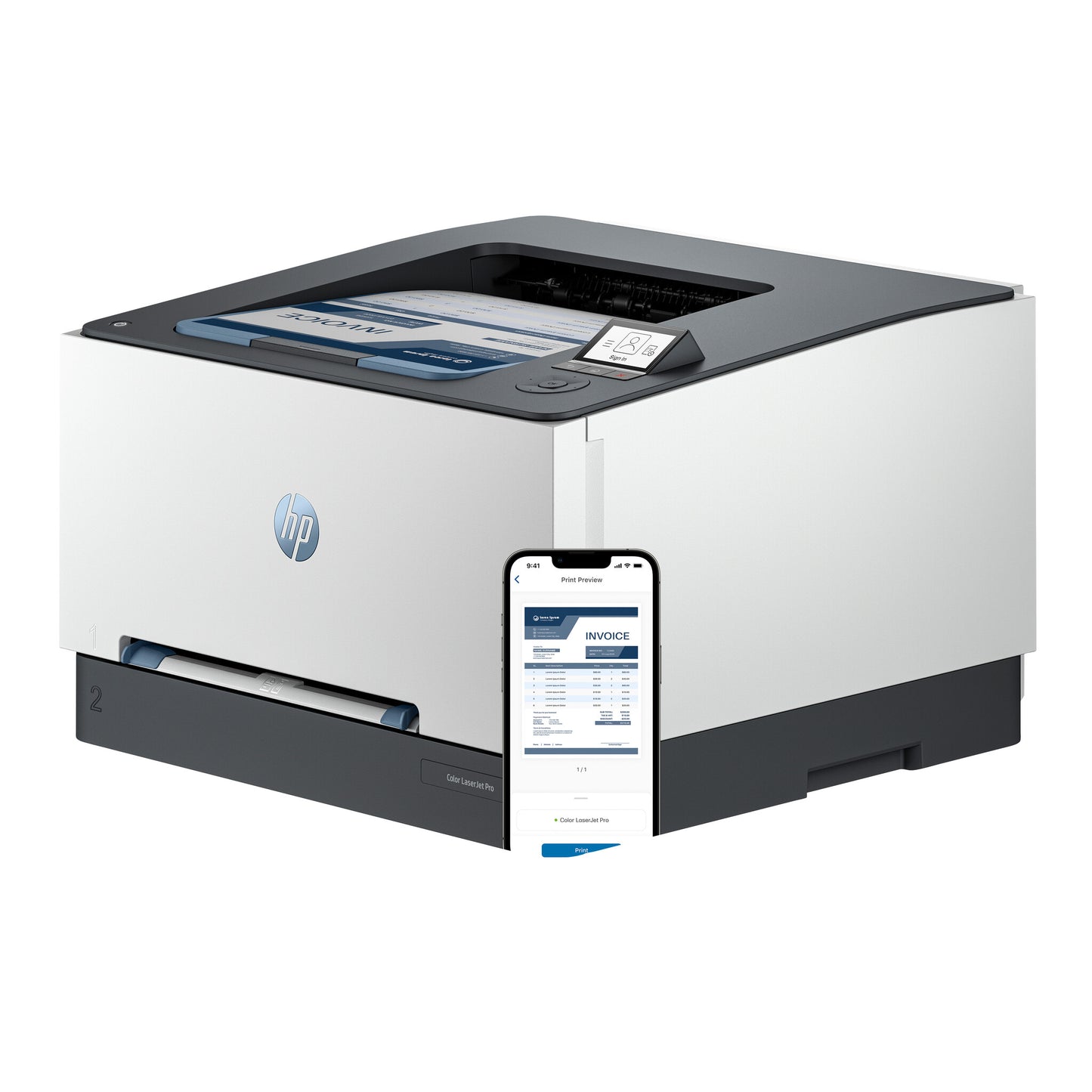 HP LaserJet Pro 3202dw Wireless Multifunction Color Printer, Duplex