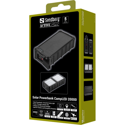 Sandberg Solar Powerbank CampLED 20000
