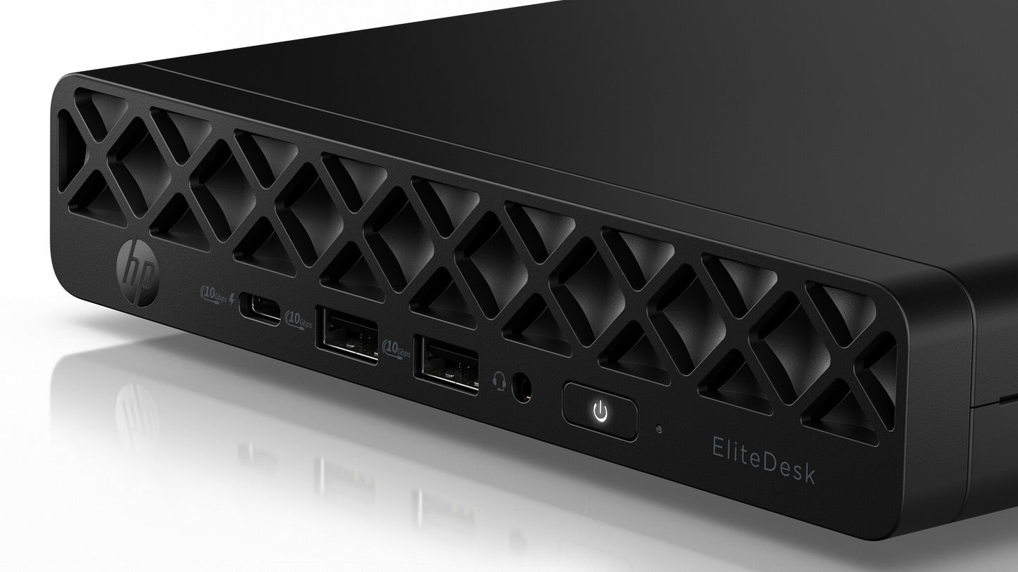 HP EliteDesk 8 Mini G1a AMD Ryzen™ 5 220 16 GB DDR5-SDRAM 512 GB SSD Windows 11 Pro Mini PC Black