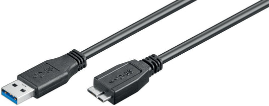 Microconnect USB3.0AB5MICRO USB cable USB 3.2 Gen 1 (3.1 Gen 1) 5 m USB A Micro-USB B Black