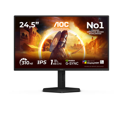 AOC G4 25G4SXU computer monitor 62.2 cm (24.5") 1920 x 1080 pixels Full HD LED Black, Grey