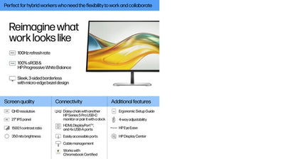 HP Series 5 Pro 27 inch QHD Monitor - 527pq