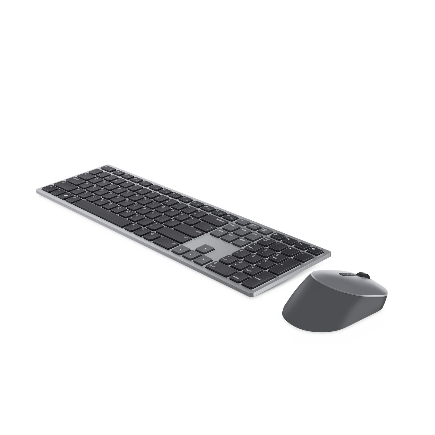 DELL KM7321W keyboard Mouse included Office RF Wireless + Bluetooth AZERTY Belgian Grey, Titanium