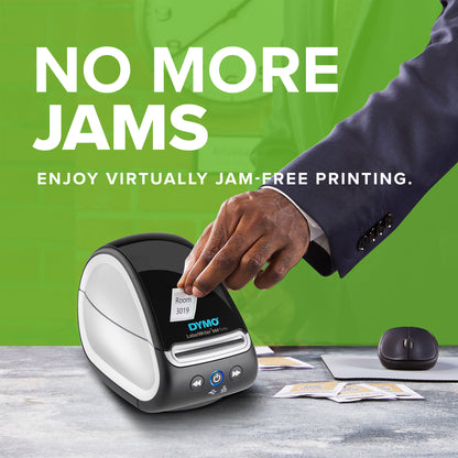 DYMO LabelWriter 550 Turbo Label Printer | Label Maker with High-Speed Direct Thermal Printing | Automatic Label Recognition | Prints Shipping Labels & More with USB/LAN Connectivity | UK 3 Pin Plug