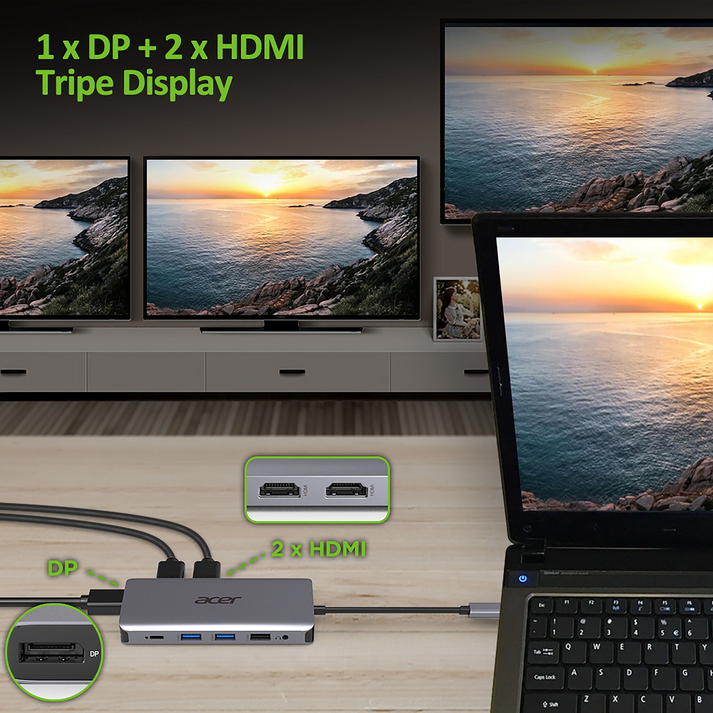 Acer 12in1 Type C port Hub