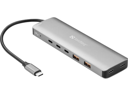 Sandberg USB-C to 5 x USB-C + 2 x USB-A 100W