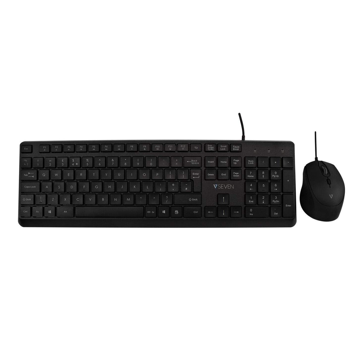 V7 CKU350UK USB Keyboard and Mouse Combo - UK Layout