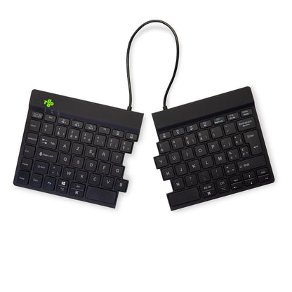 R-Go Tools Ergonomic keyboard R-Go Split Break with break software, ergonomic split keyboard, AZERTY (BE), Bluetooth, black