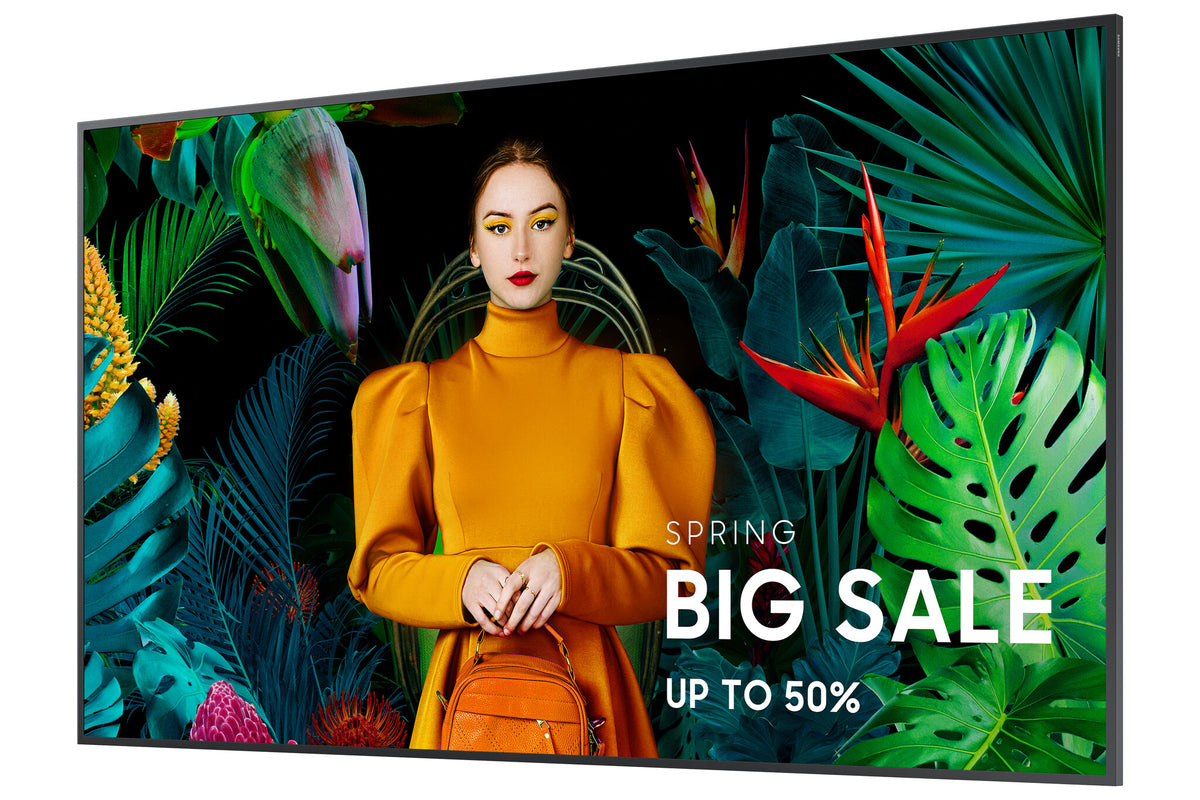 Samsung QH65C Digital signage flat panel 165.1 cm (65") LCD Wi-Fi 700 cd/m² 4K Ultra HD Black Tizen 24/7