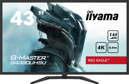 iiyama G-MASTER G4380UHSU-B1 computer monitor 108 cm (42.5") 3840 x 2160 pixels 4K Ultra HD LED Black