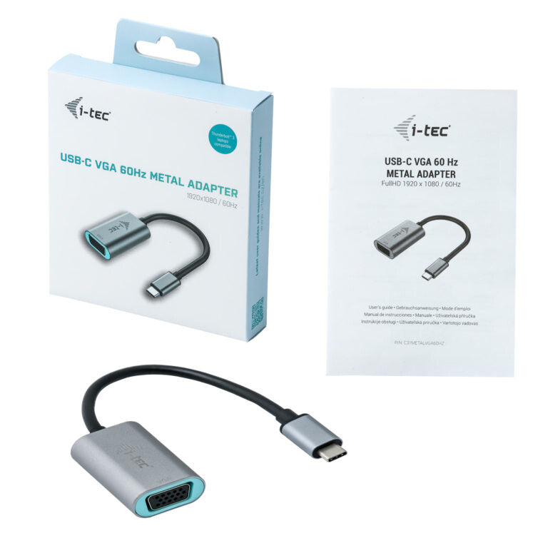 i-tec Metal USB-C VGA Adapter 1080p/60Hz