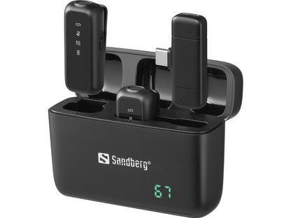 Sandberg Streamer USB-C Wireless Mic x2