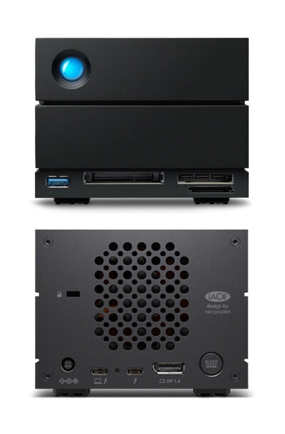 LaCie 2big Dock disk array 48 TB Desktop Black