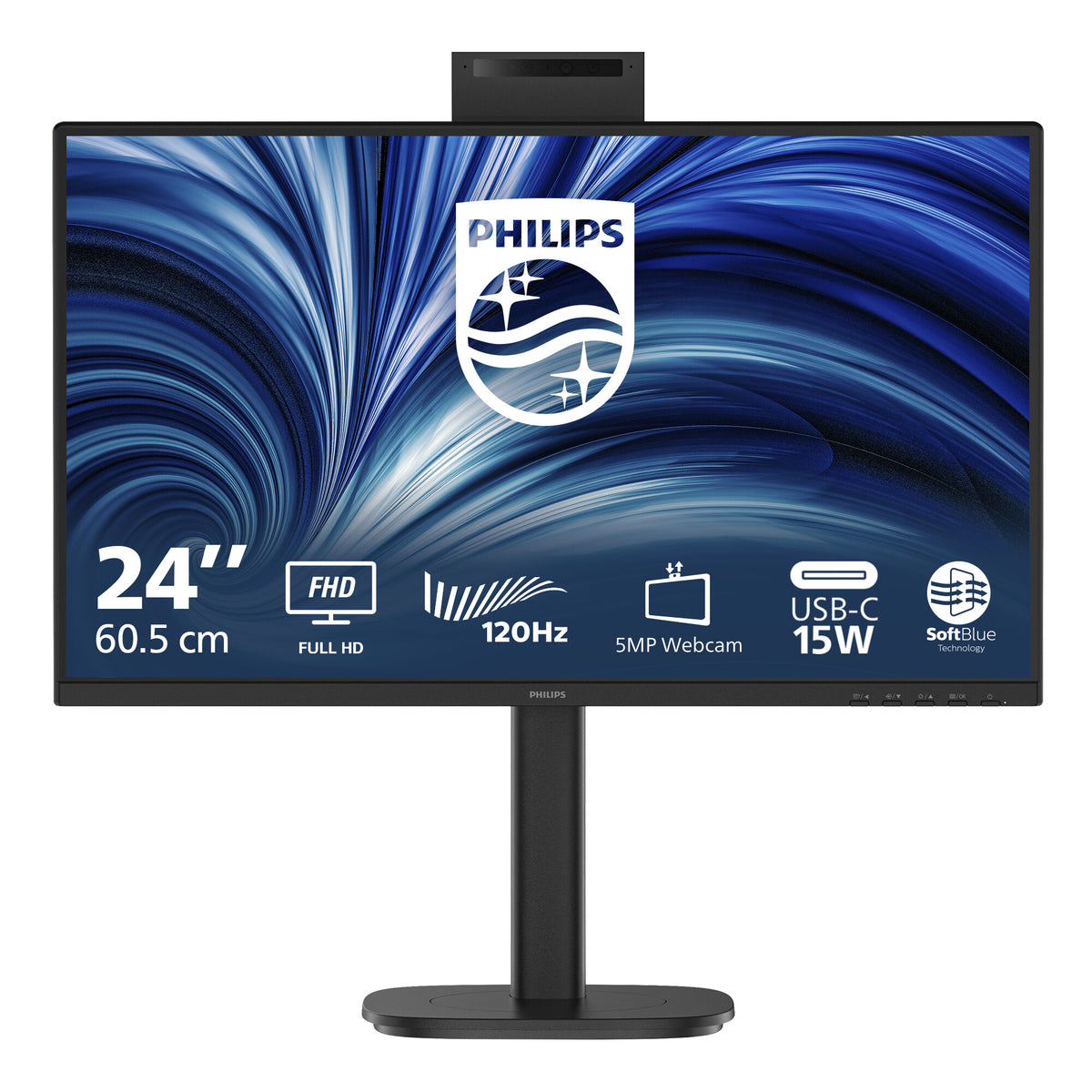 Philips 3000 series 24B2N3200JH/00 computer monitor 60.5 cm (23.8") 1920 x 1080 pixels Full HD LCD Black