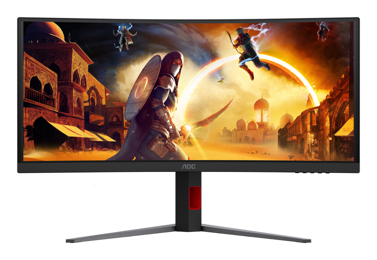 AOC G4 CU34G4CA computer monitor 86.4 cm (34") 3440 x 1440 pixels Wide Quad HD Black, Red