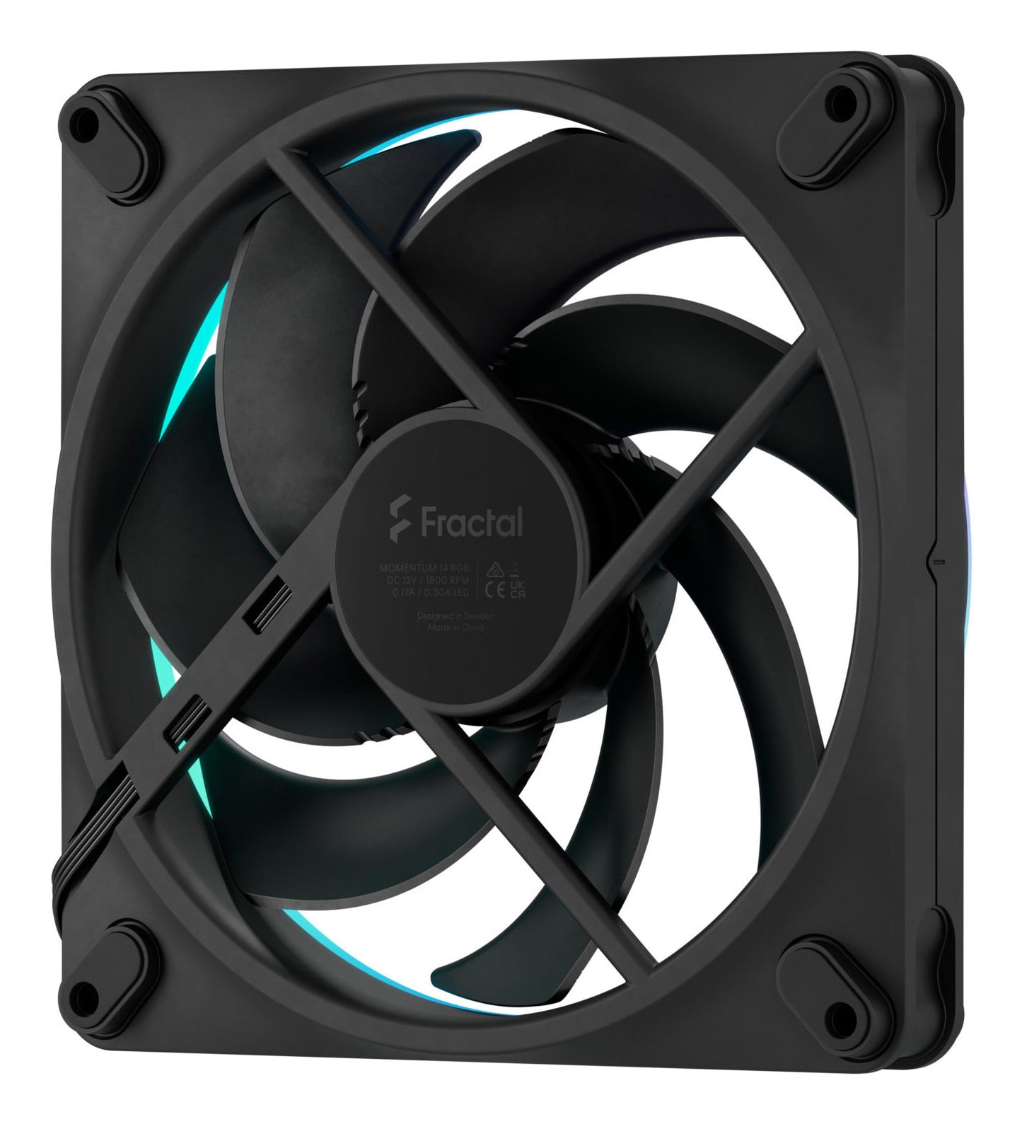 Fractal Design Momentum 14 RGB Computer case Fan 14 cm Black 1 pc(s)