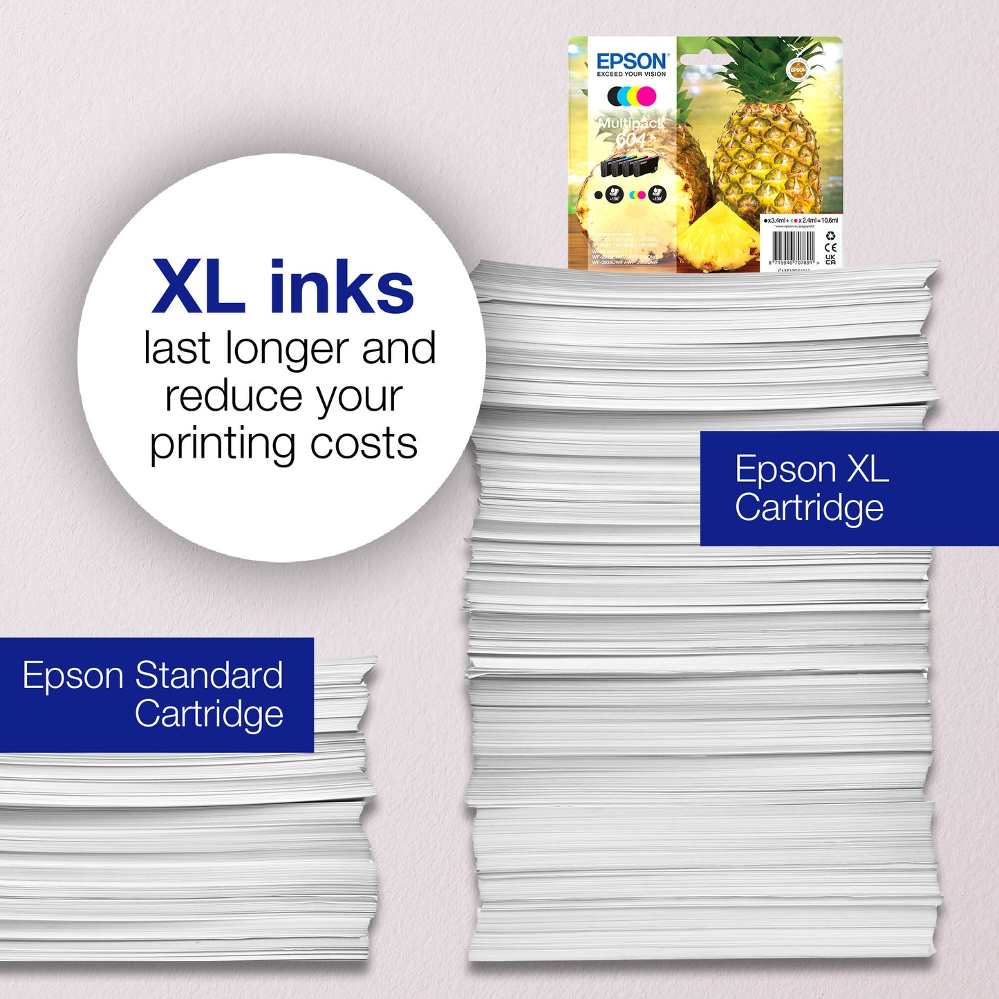 Epson Singlepack Cyan 604XL Ink