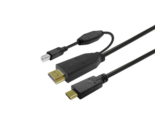 Vivolink PROUSBCHDMIUSBB10 USB cable 10 m USB 3.2 Gen 1 (3.1 Gen 1) USB C Black