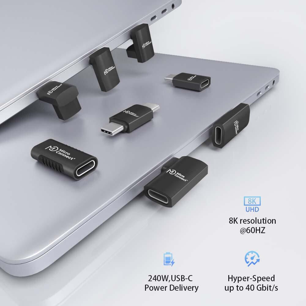Microconnect USB4-CCFAS-240W USB cable USB4 Gen 3x2 0 m USB C Black