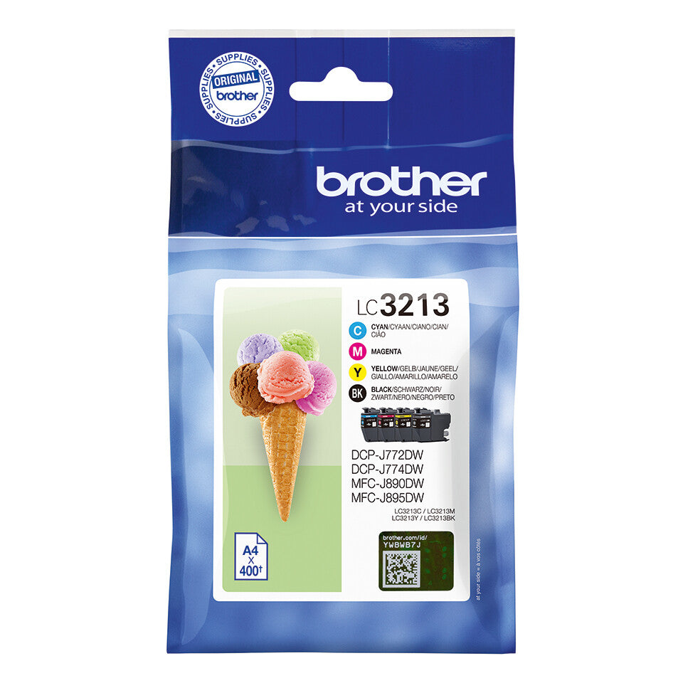 Brother LC3213VALDR ink cartridge 4 pc(s) Original High (XL) Yield Black, Cyan, Magenta, Yellow
