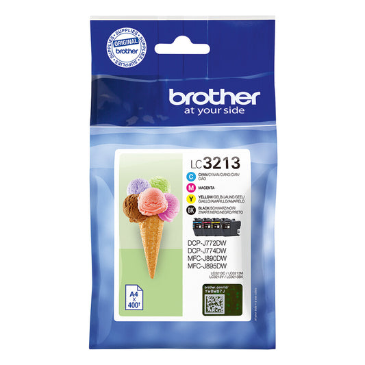 Brother LC3213VALDR ink cartridge 4 pc(s) Original High (XL) Yield Black, Cyan, Magenta, Yellow