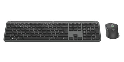 Logitech Signature Slim MK950 for Business keyboard Mouse included Office RF Wireless + Bluetooth QWERTY UK English Graphite