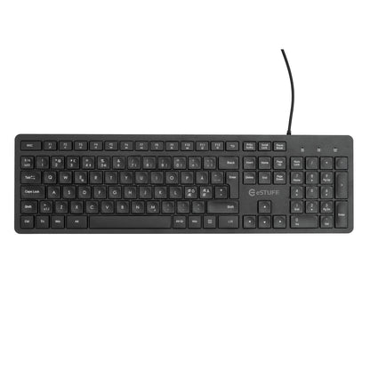 eSTUFF GLB211102 keyboard Office USB QWERTY Nordic Black