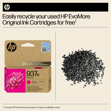 HP 937e EvoMore Magenta Original Ink Cartridge