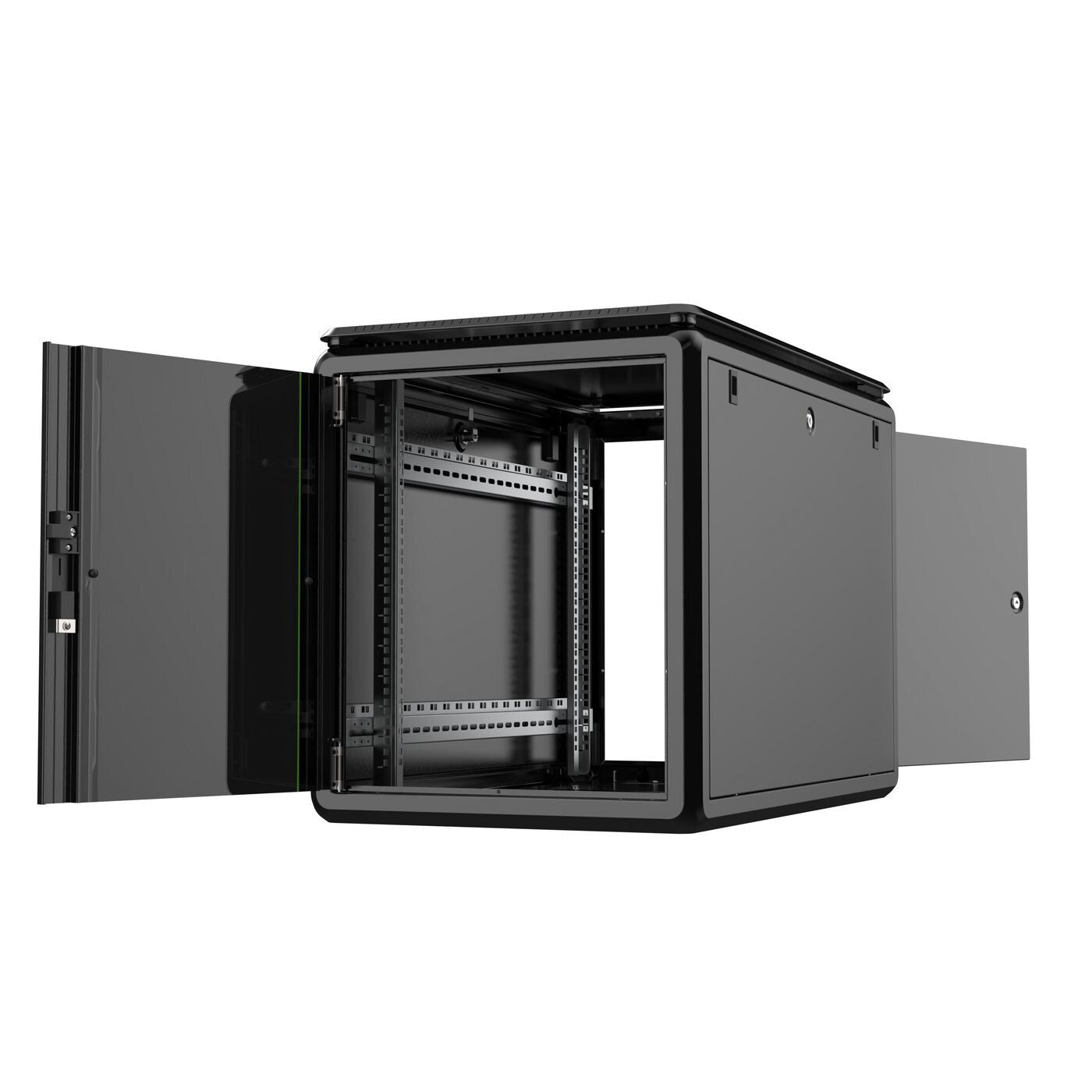 Lanview RDL12U61BL rack cabinet 12U Freestanding rack Black