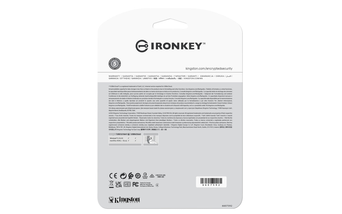 Kingston Technology IronKey 32GB IKLP50 AES USB, w/256bit Encryption
