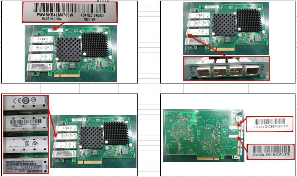 HPE N9Z18AR network card Internal Ethernet / Fiber