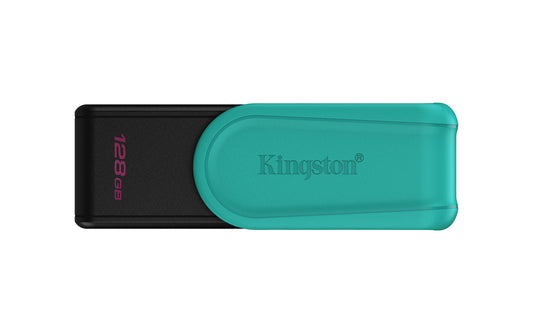 Kingston Technology DataTraveler 128GB Portable USB 3.2 Gen 1 Exodia S (Black/Turquoise)