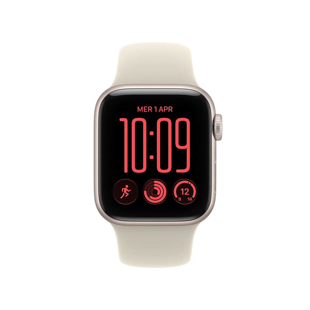 Apple Watch SE (3nd generation) SE 3 GPS + Cellular 40mm Starlight Aluminium Case with Sand Sport Band - S/M