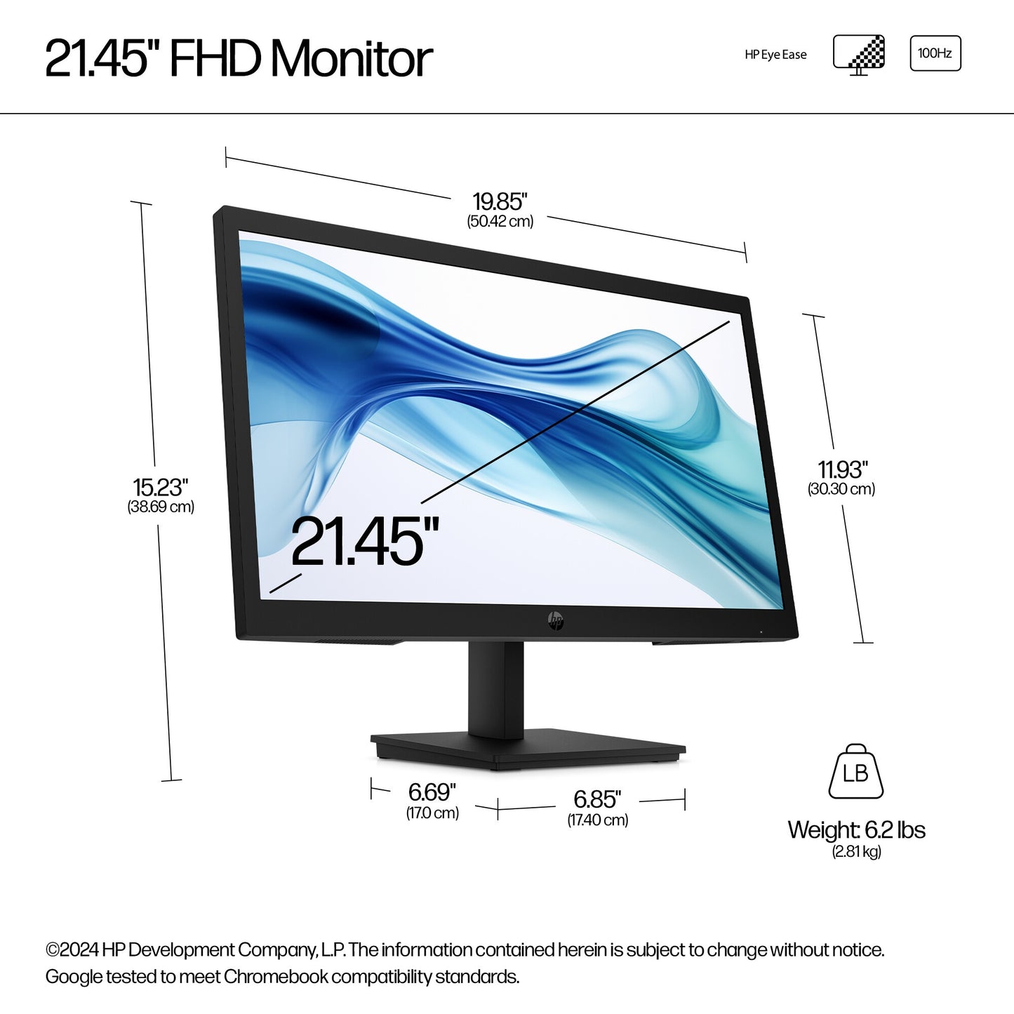 HP Series 3 Pro 21.45 inch FHD Monitor - 322pv