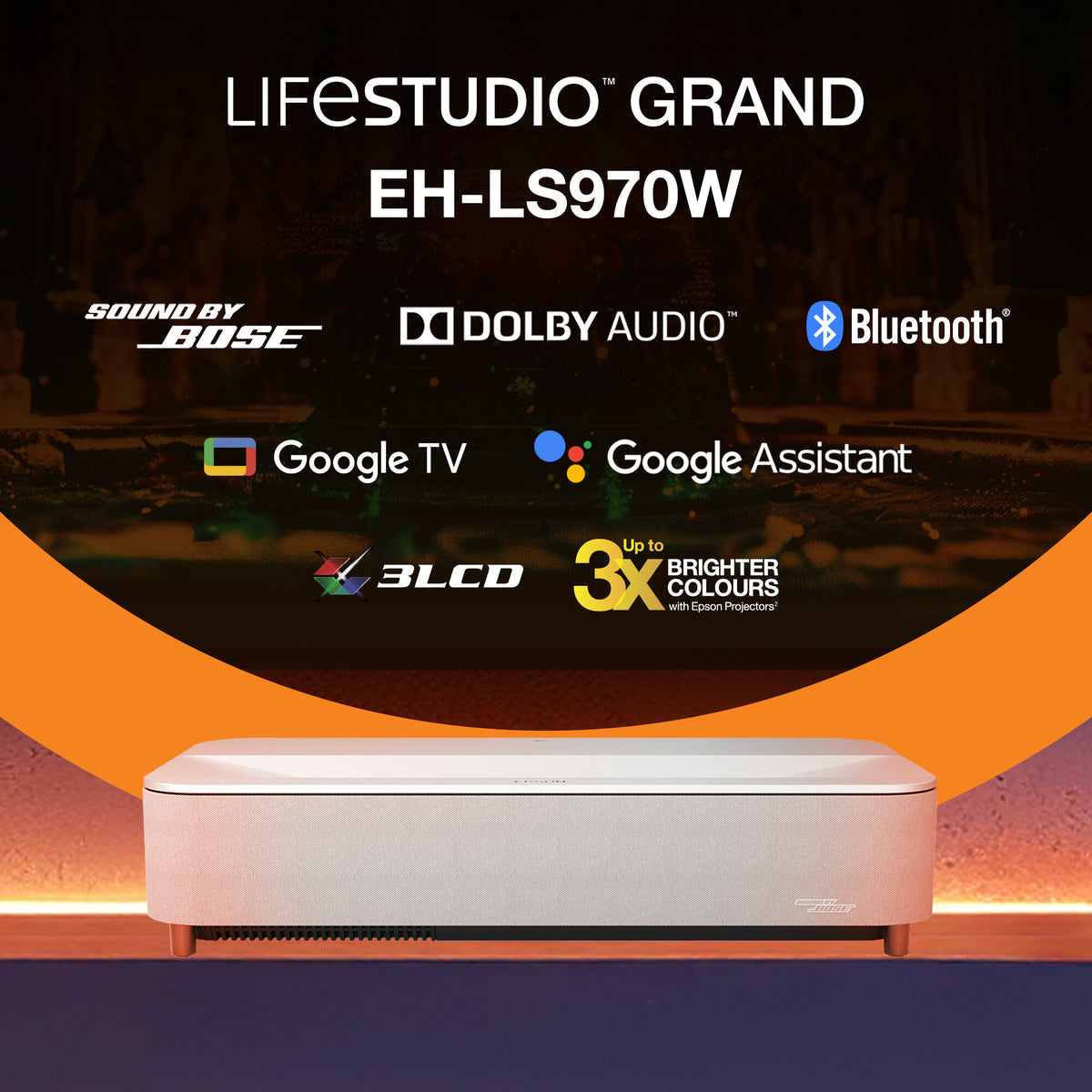 Epson Lifestudio Grand Plus EH-LS970W - Diamond White