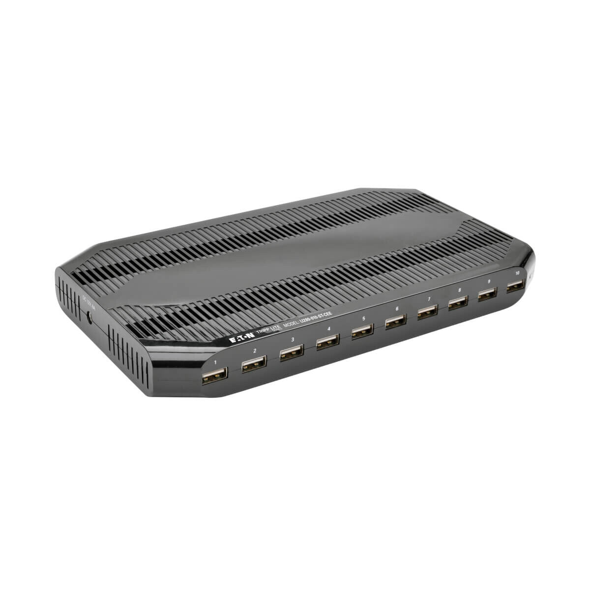Tripp Lite U280-010-ST-CEE 10-Port USB Charging Station with Adjustable Storage, 12V 8A (96W) USB Charger Output, Schuko Power Cord