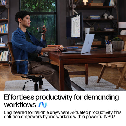 HP EliteBook 8 G1i Next Gen AI Wolf Pro Security Edition Copilot+ PC Intel Core Ultra 7 268V Laptop 35.6 cm (14") Touchscreen WUXGA 32 GB LPDDR5x-SDRAM 1 TB SSD Wi-Fi 7 (802.11be) Windows 11 Pro Silver