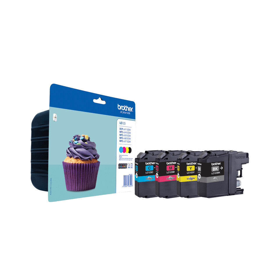 Brother LC-123VALBP ink cartridge 4 pc(s) Original Black, Cyan, Magenta, Yellow