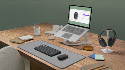 Logitech Pebble 2 M350s mouse Travel Ambidextrous RF Wireless + Bluetooth Optical 4000 DPI